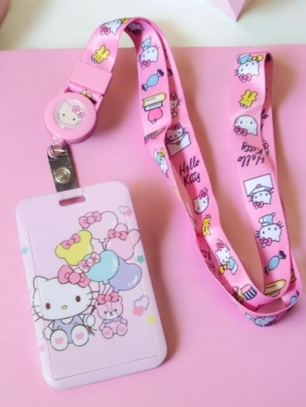 Hello Kitty & Tiny Chum ID/Credit Card Holder With Lanyard